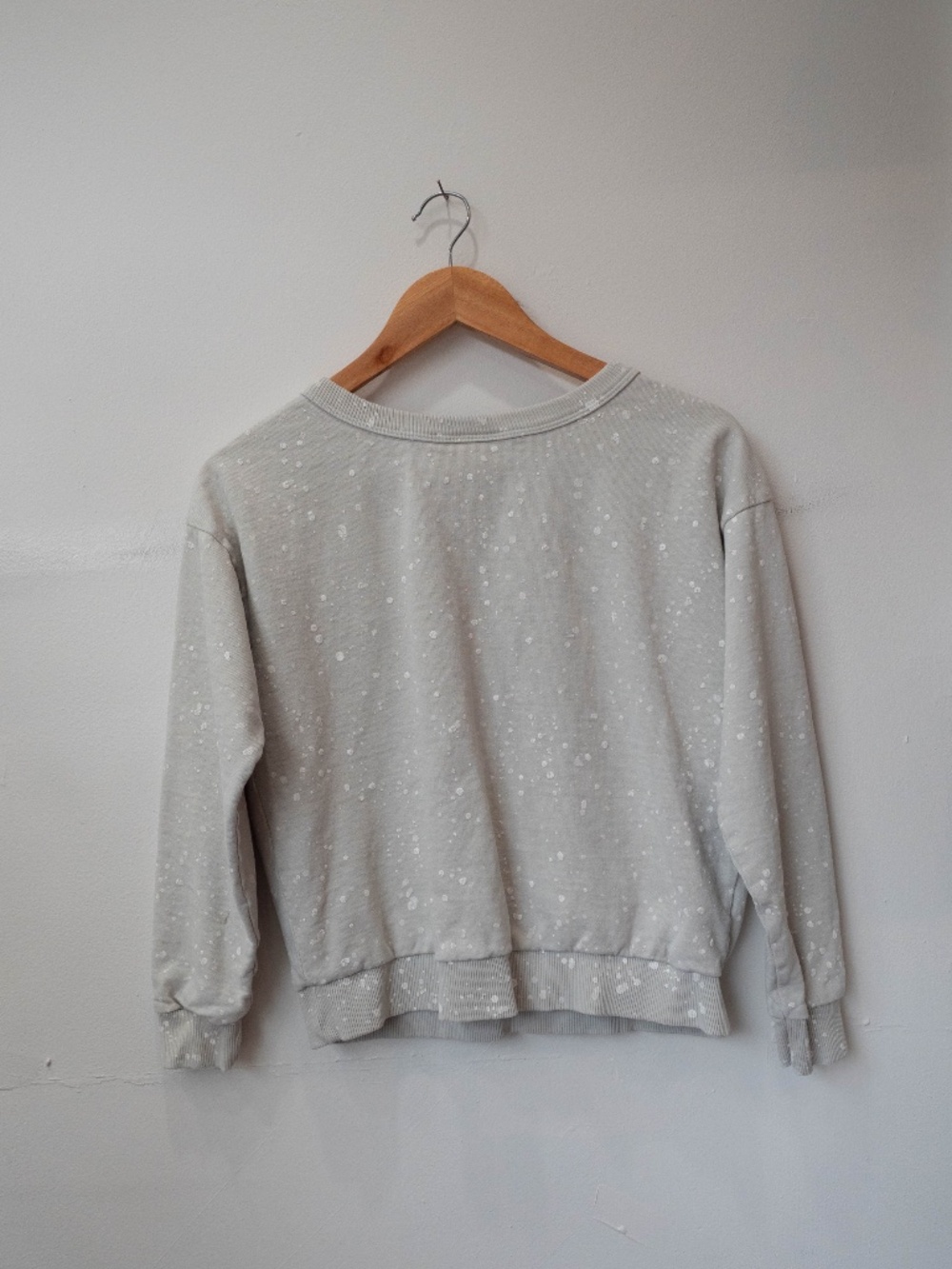 Jungmaven Paint Splatter Greige + White Sweatshirt - Picture 4 of 4